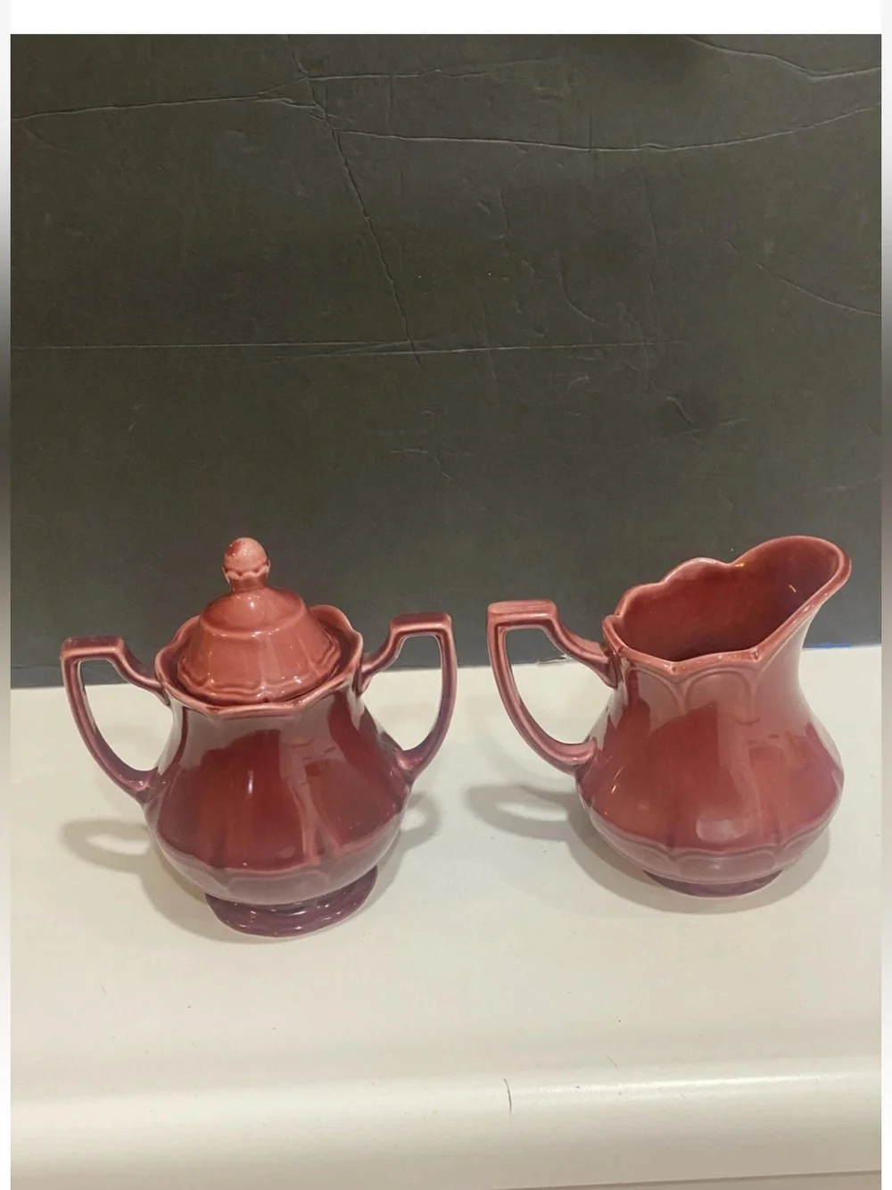 Royal Staffordshire Heirloom Ironstone Cream & Sugar Set By J&G Meakin- England